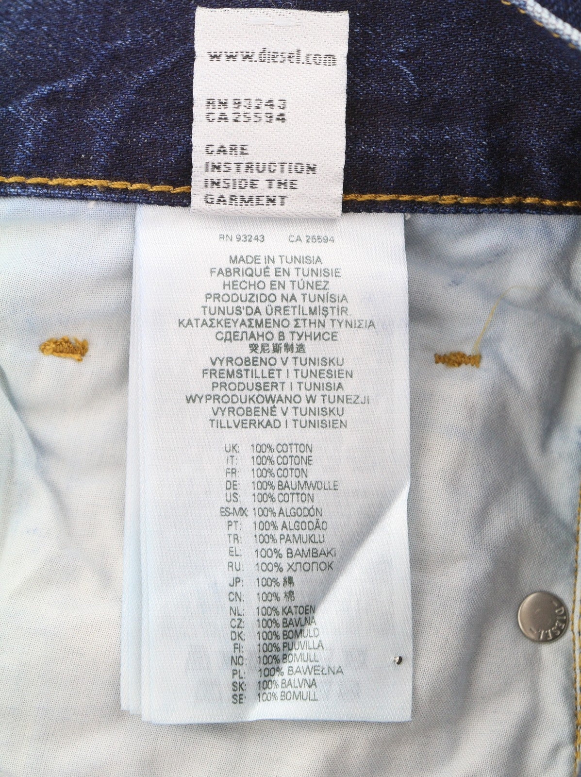 DIESEL 2020 D-Viker 09C64 Men Jeans W31/L30 Regular Fit Straight Leg Faded Blue