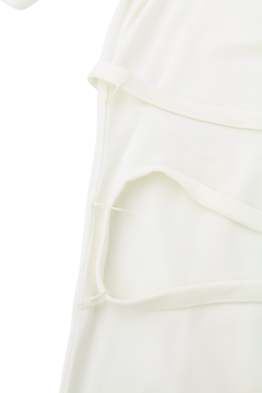 RICHMOND Women's T-Shirt S Off White Short Sleeve Strap Zip Logo All Seasons