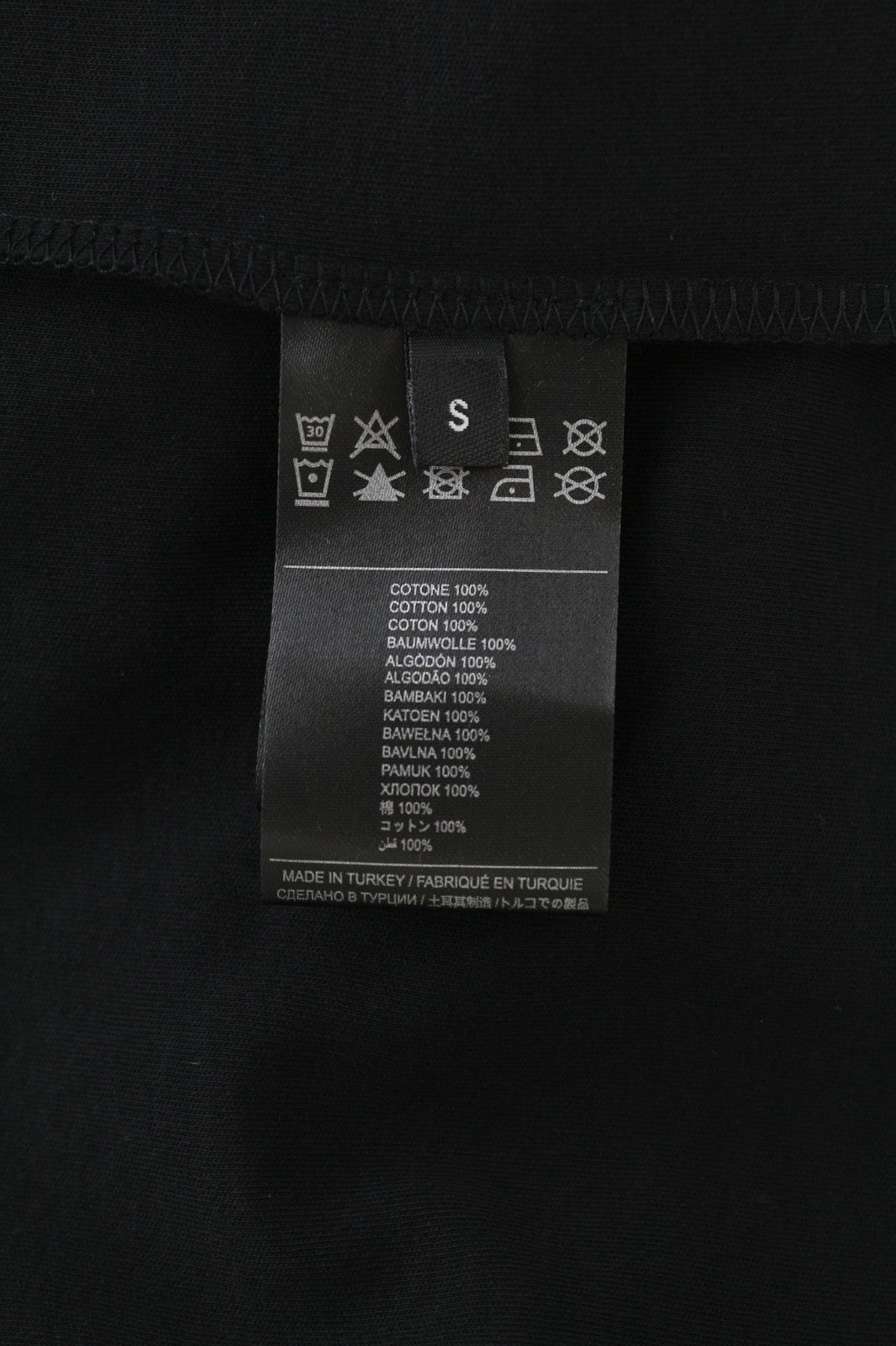 RICHMOND Women's T-Shirt S Black Oversized Crew Print Stretch Cotton Logo