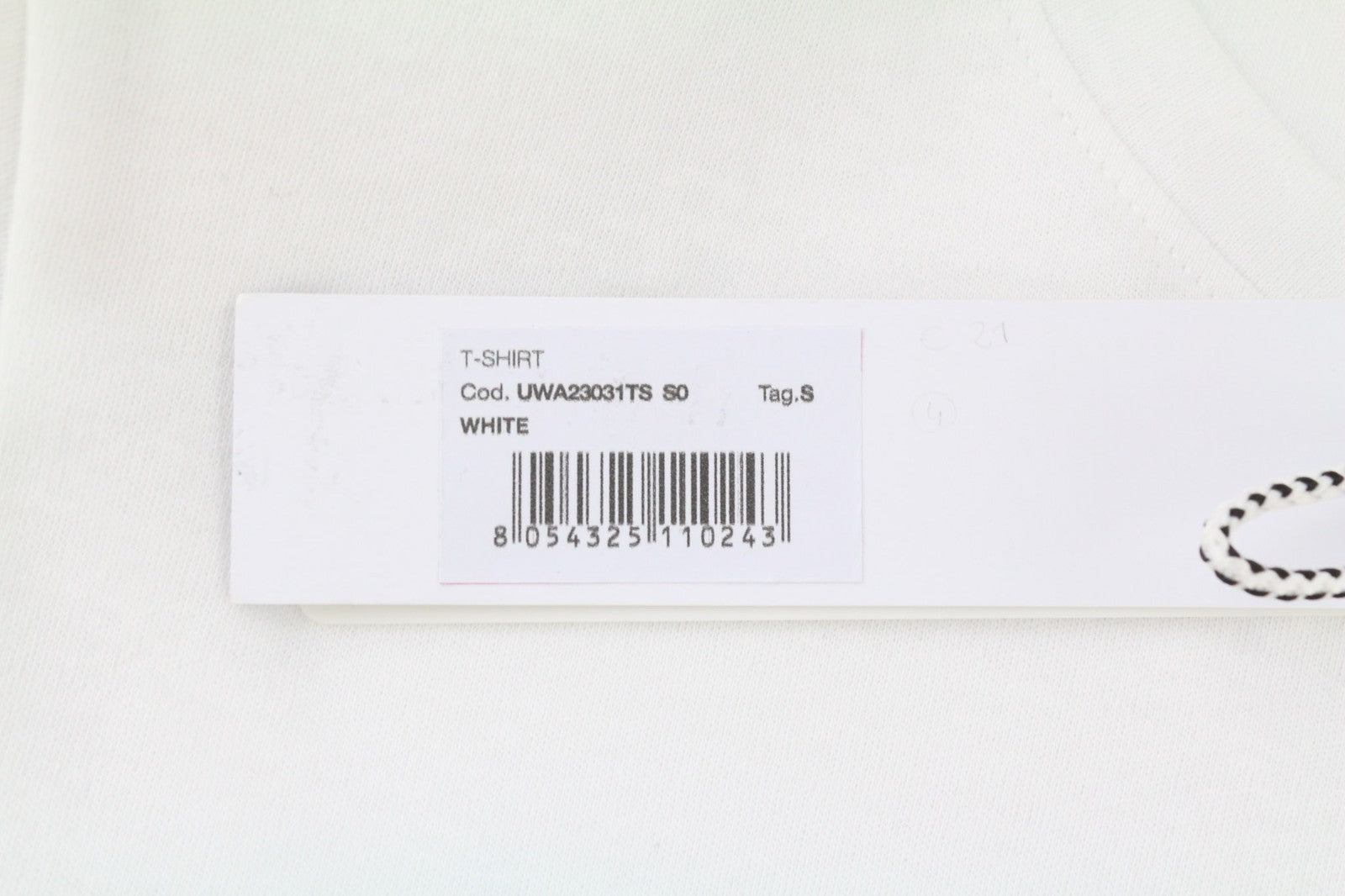 JOHN RICHMOND Women's T-Shirt S White Shoulder Pads Crew Logo Short Sleeve