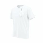 JOHN RICHMOND vyriški marškinėliai M, balti, apvalūs, trumpomis rankovėmis, medvilniniai, laisvi, visiems metų laikams 