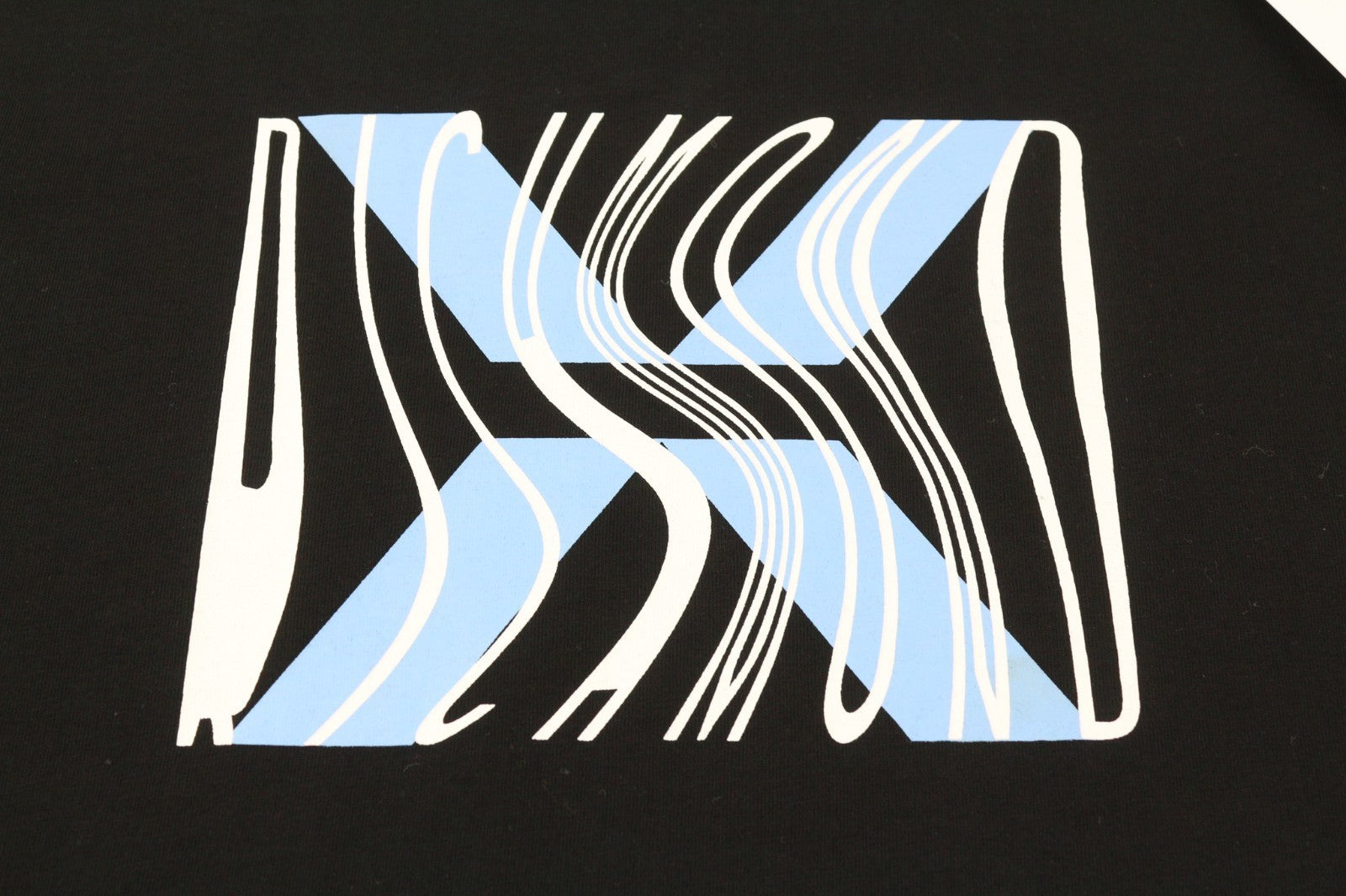 JOHN RICHMOND Men's T-Shirt M Dark Black Crew Cotton Short Sleeve Print Logo