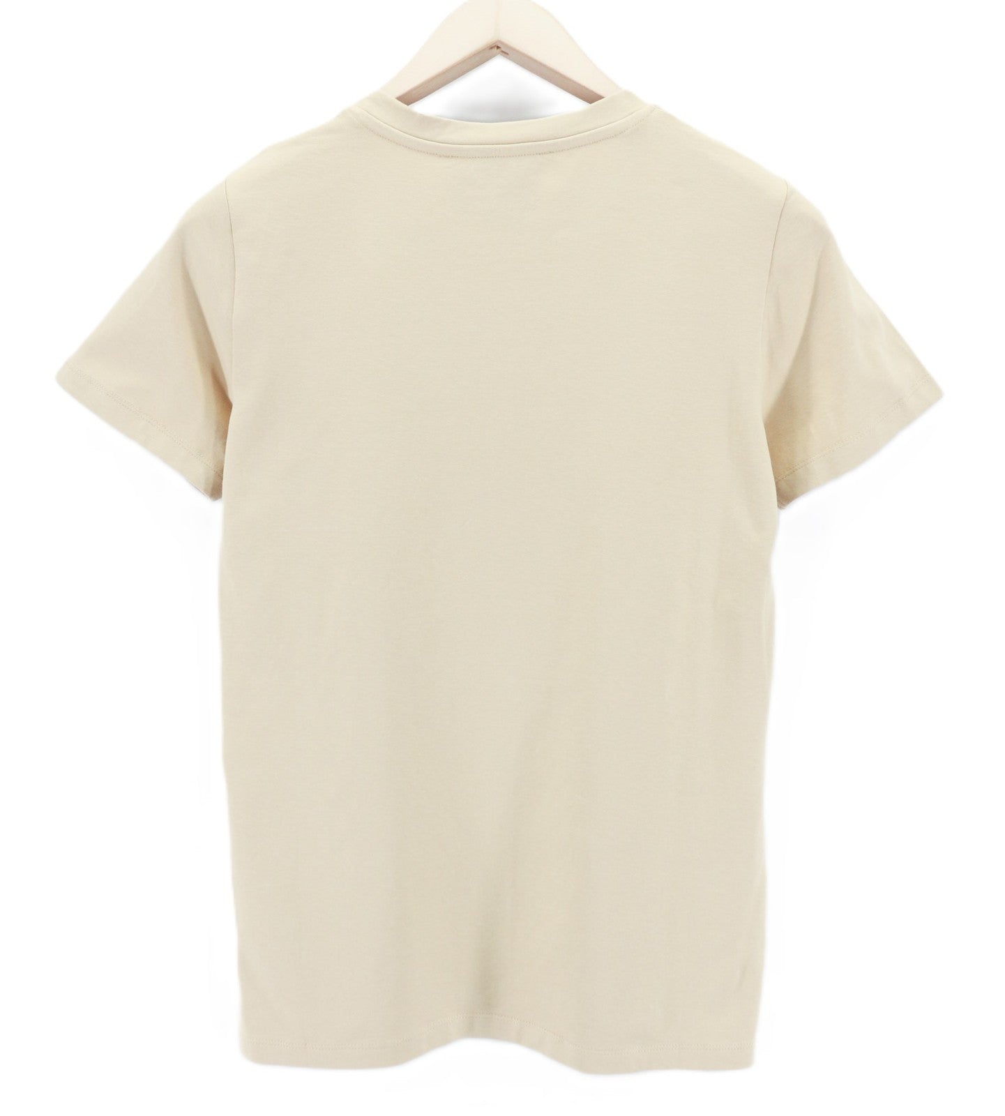 RICHMOND Women's T-Shirt S Beige Crew Short Sleeve Logo Stretch All Seasons