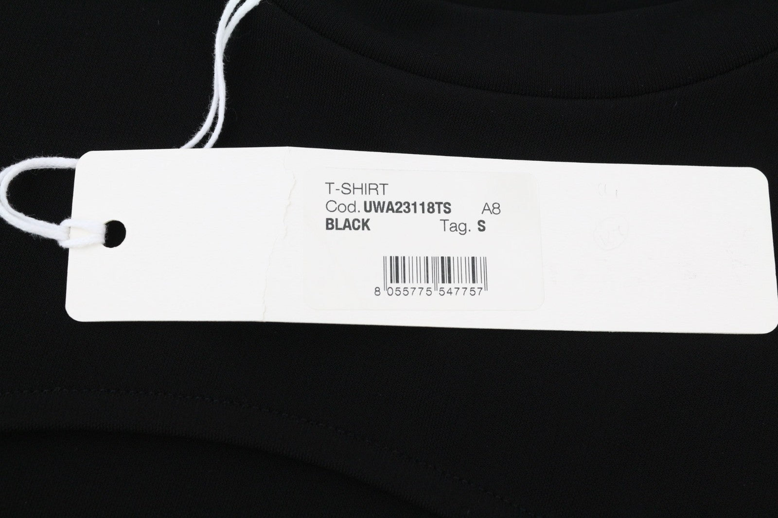 RICHMOND Women's T-Shirt S Black Crew Cut-Out Short Sleeve Logo All Seasons