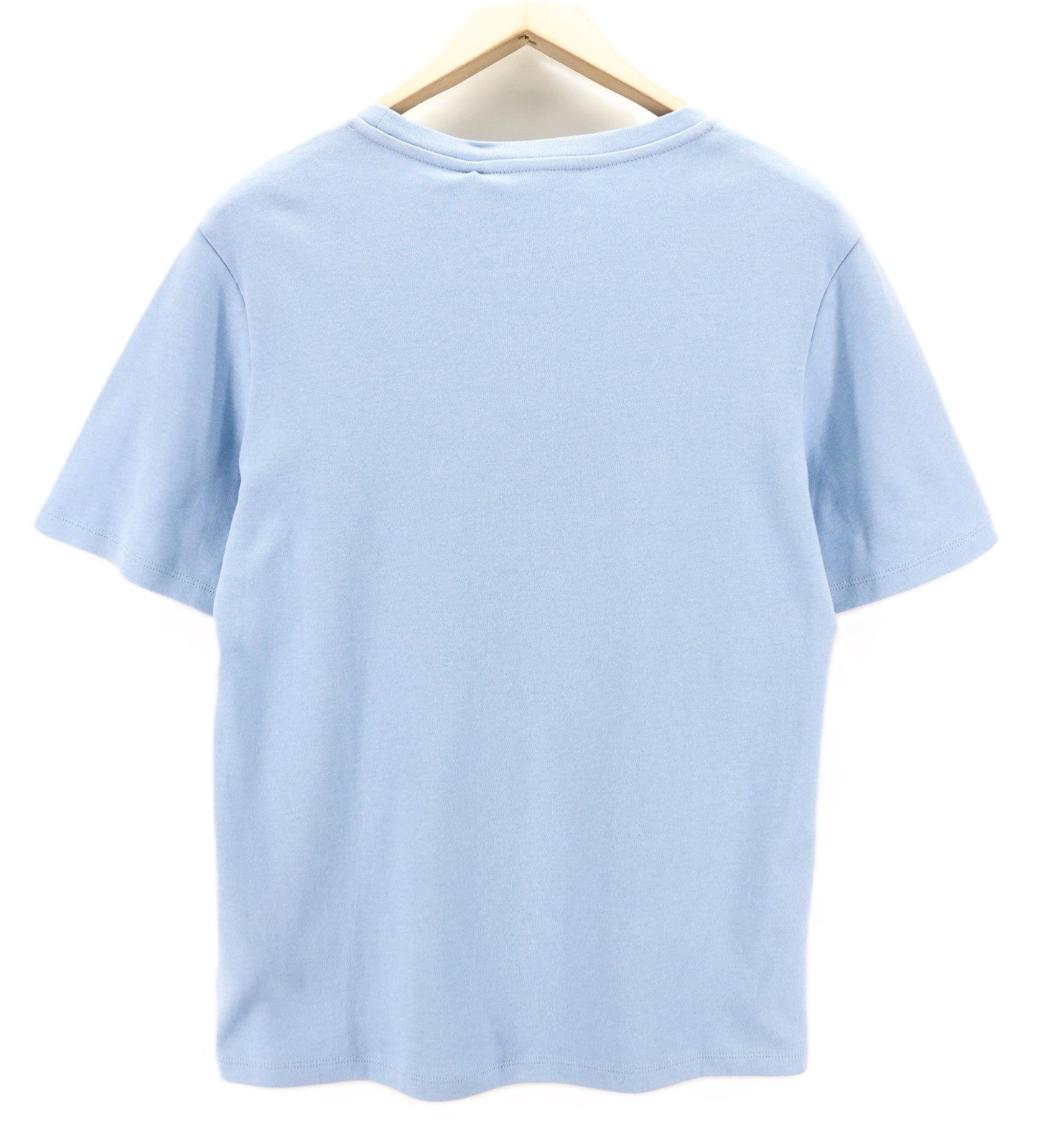 JOHN RICHMOND Women's T-Shirt S Light Blue Oversized Crew Front Short Sleeve