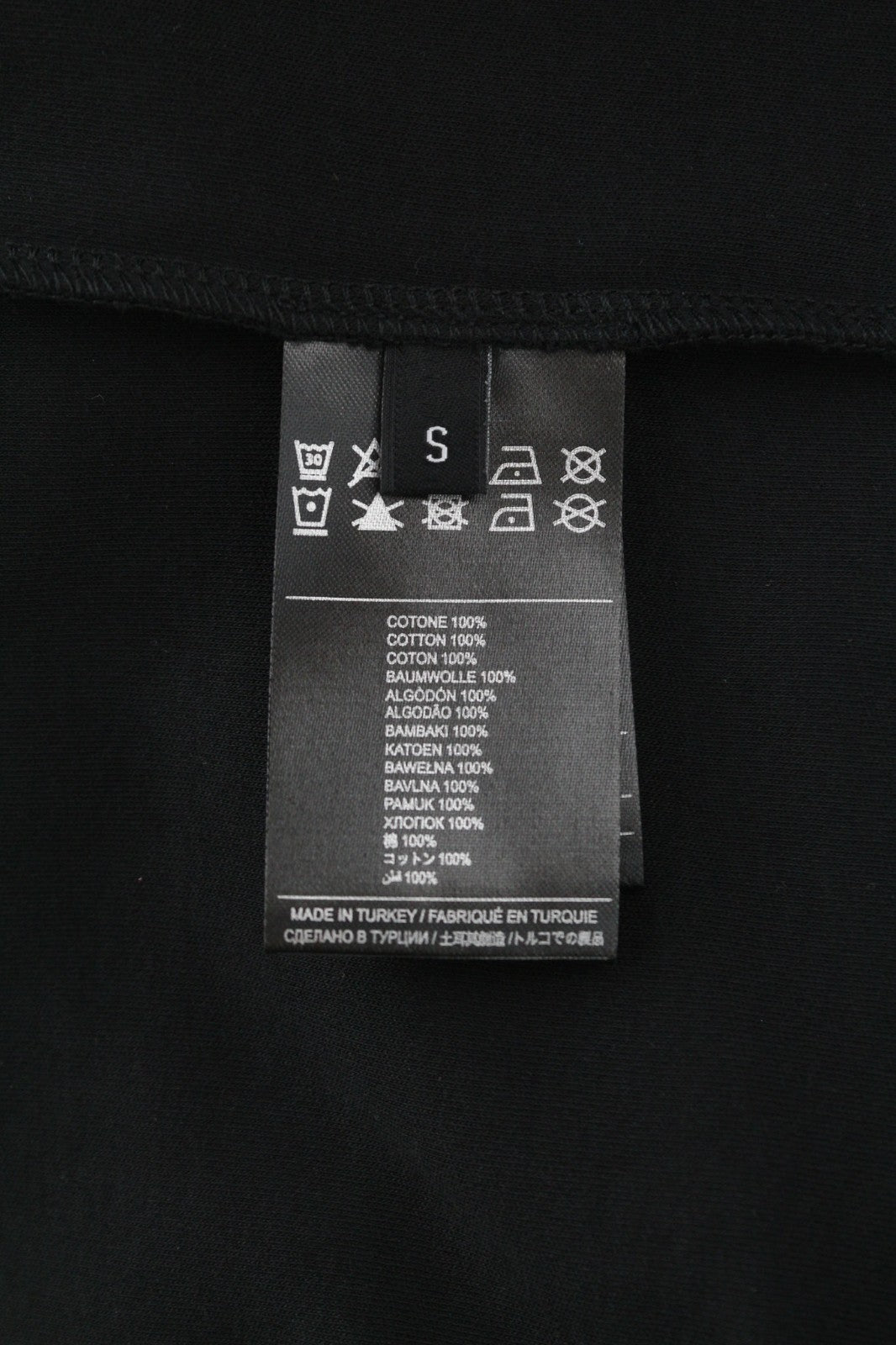 RICHMOND Women's T-Shirt S Black V-Neck Logo Short Sleeve Casual All Seasons