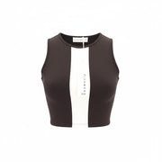 RICHMOND Fitness moteriški marškinėliai be rankovių, juodi, visiems metų laikams, apvalūs marškinėliai be rankovių 