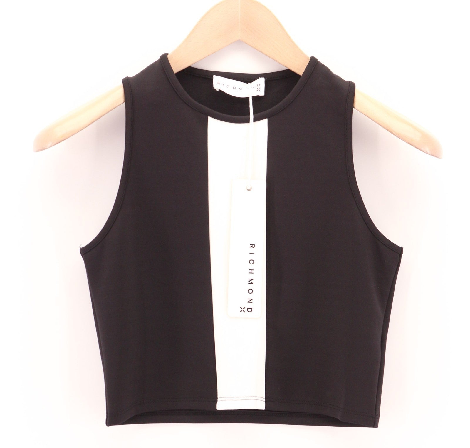 RICHMOND Fitness Women's T-Shirt S Black Sleeveless Crew Tank Top All Seasons