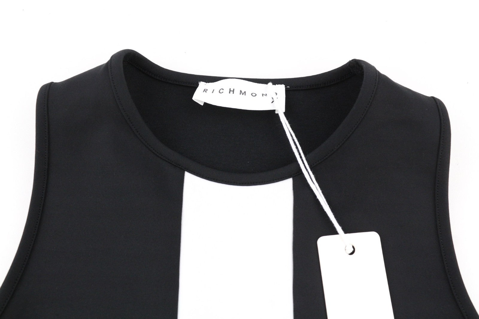 RICHMOND Fitness moteriški marškinėliai be rankovių, juodi, visiems metų laikams, apvalūs marškinėliai be rankovių 