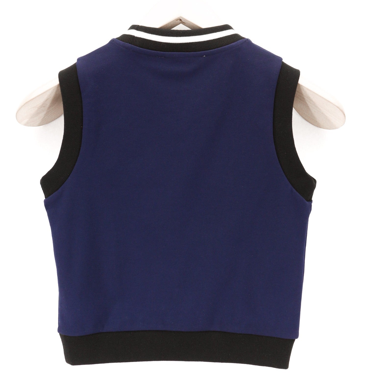 RICHMOND Women's T-Shirt S Dark Blue Sleeveless Crop Tank Logo Stretch Crew