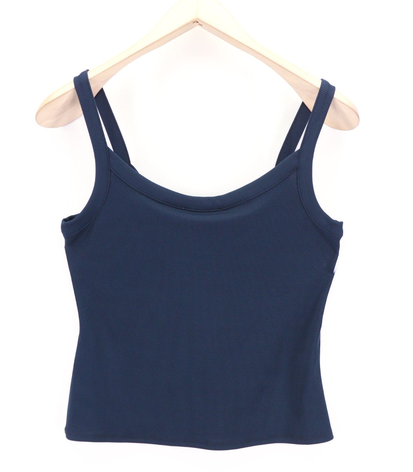 RICHMOND Women's T-Shirt S Navy Sleeveless Ribbed Logo Tank Round Neck Regular
