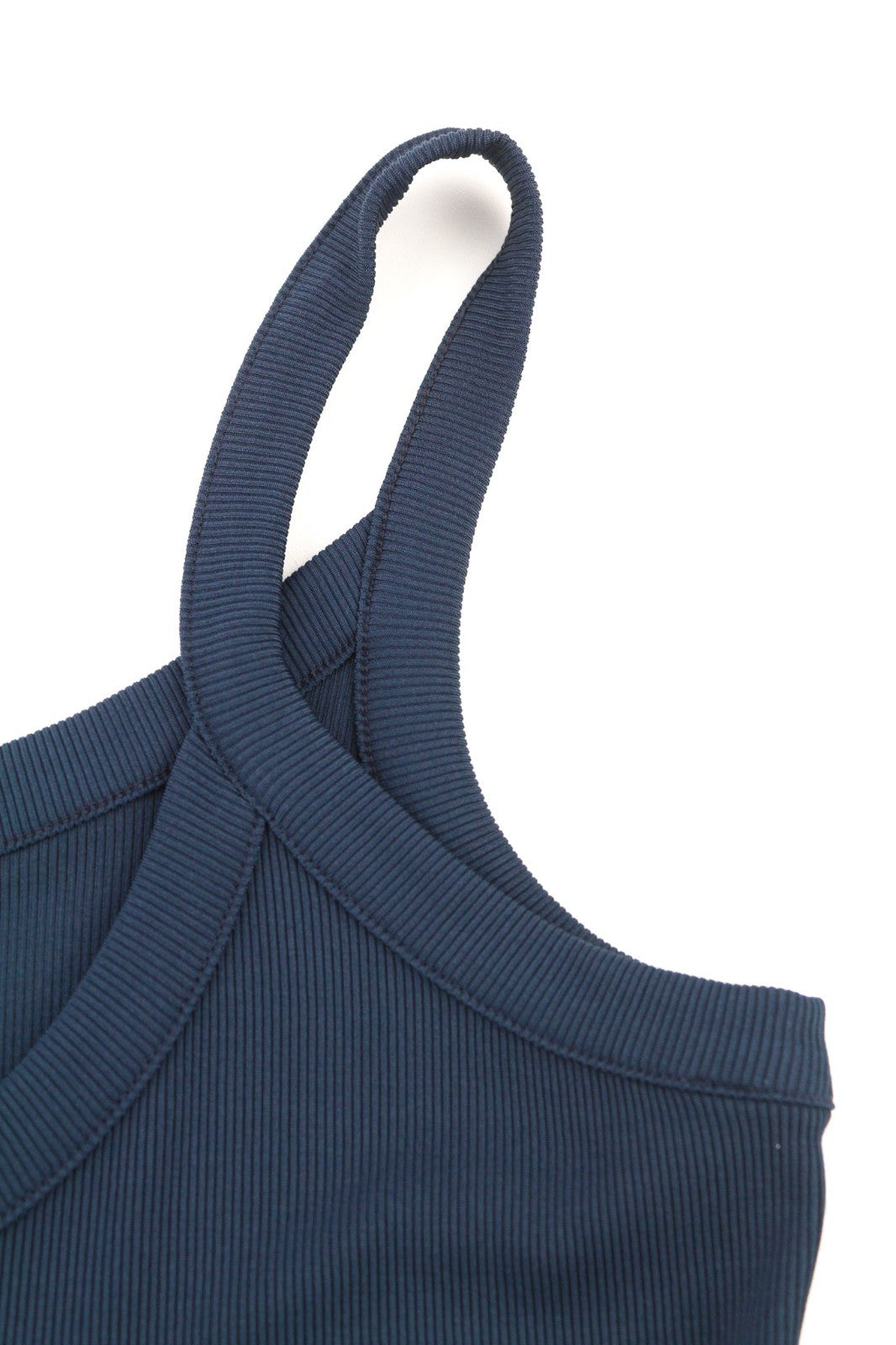 RICHMOND Women's T-Shirt S Navy Sleeveless Ribbed Logo Tank Round Neck Regular