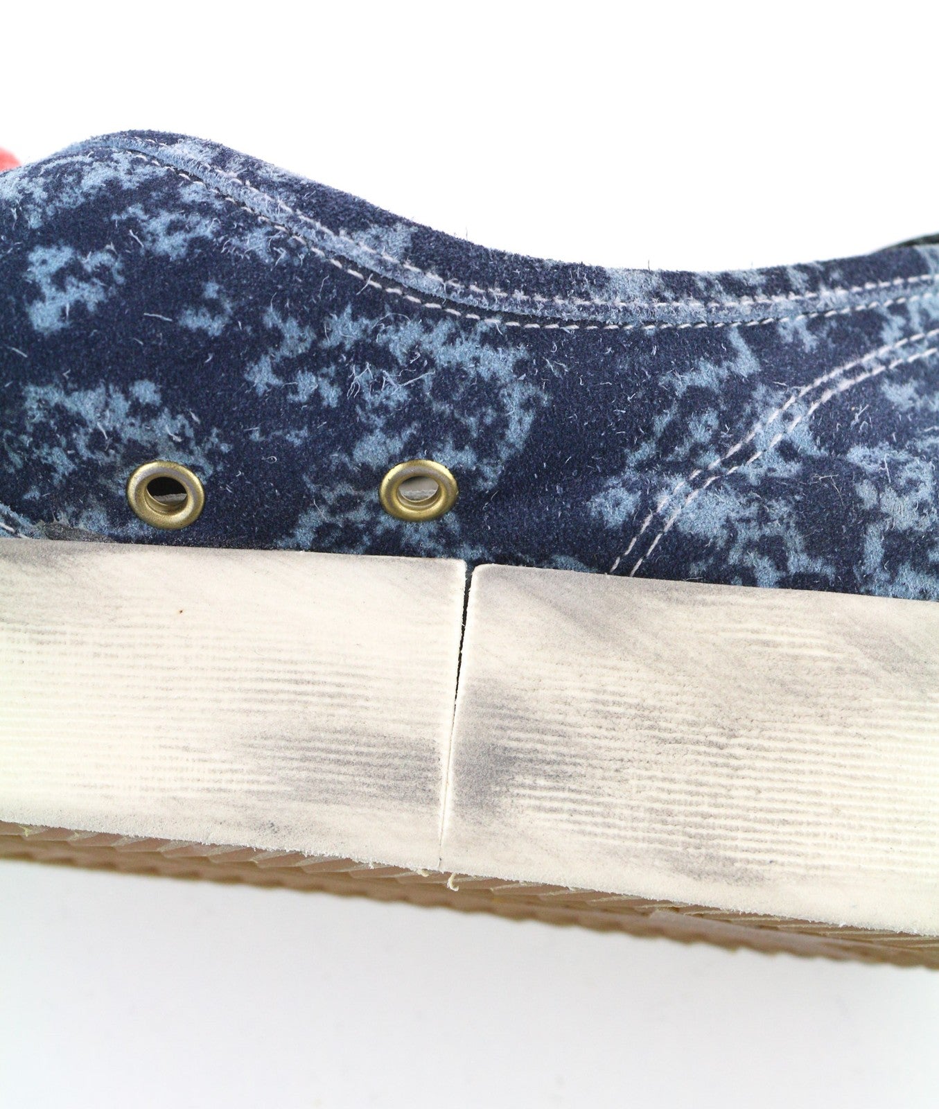 GOLDEN GOOSE vyriški sportbačiai su mėlyna, nešvarių raštų, žemu pamušalu, migdolų spalvos, RRP498 