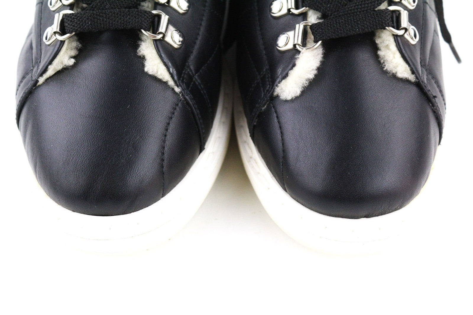 GOLDEN GOOSE GGDB Stargame Men's Sneakers EU43 Black Leather Ankle Top Logo