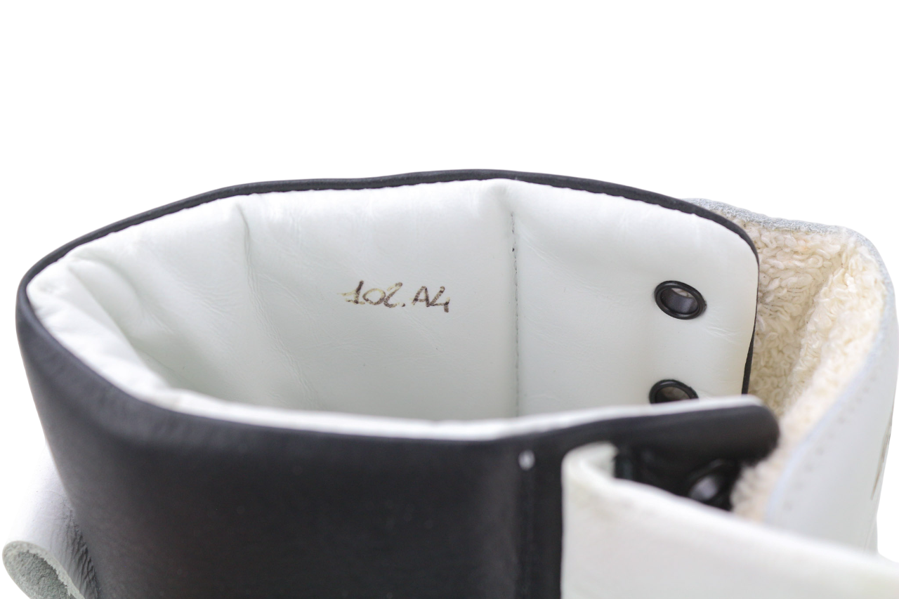 GOLDEN GOOSE Men's Sneakers EU39 White Leather High Top Lace Up Strap