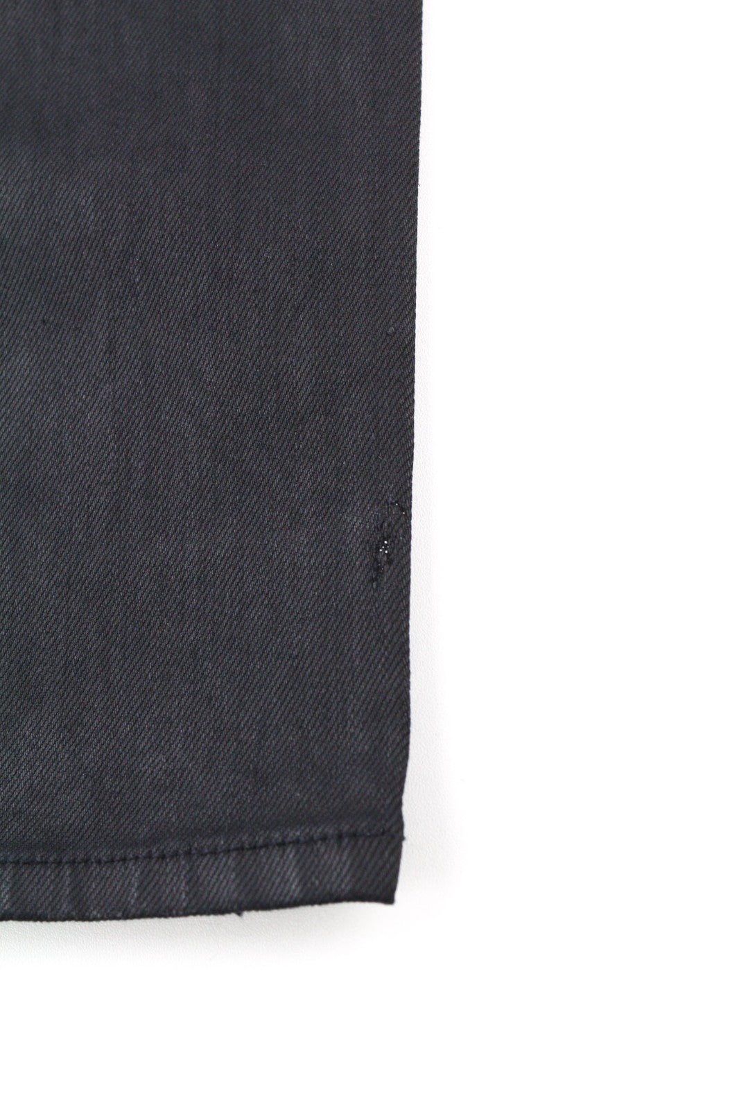 NUDIE JEANS Skinny Lin Men's Jeans W28/L32 Black In Black Coated Zip Organic