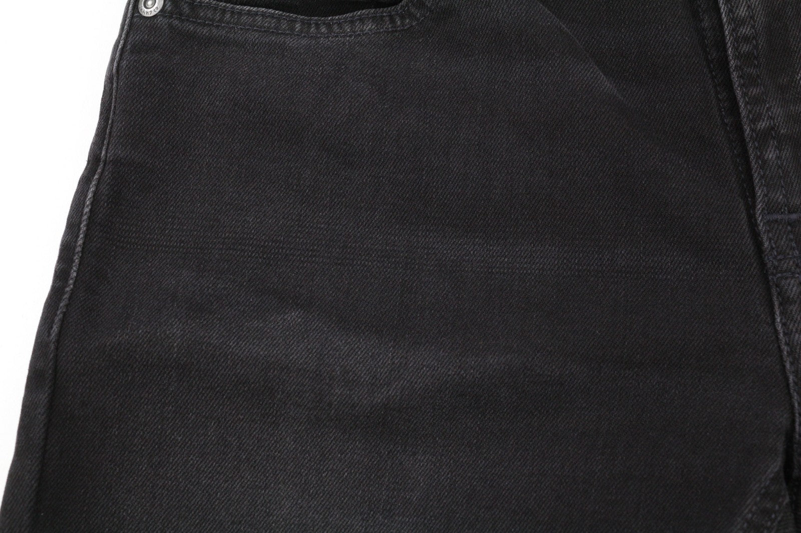 NUDIE JEANS Skinny Lin vyriški džinsai W29/L32 juodi su įprastu skalbtu džinsu, tamsus logotipas 