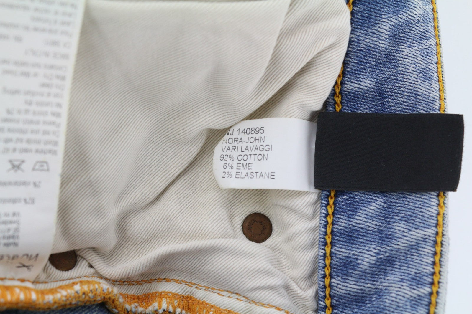 NUDIE JEANS Nora-John Men's Jeans W28/L32 Vari Lavaggi Washed Denim Skinny Blue