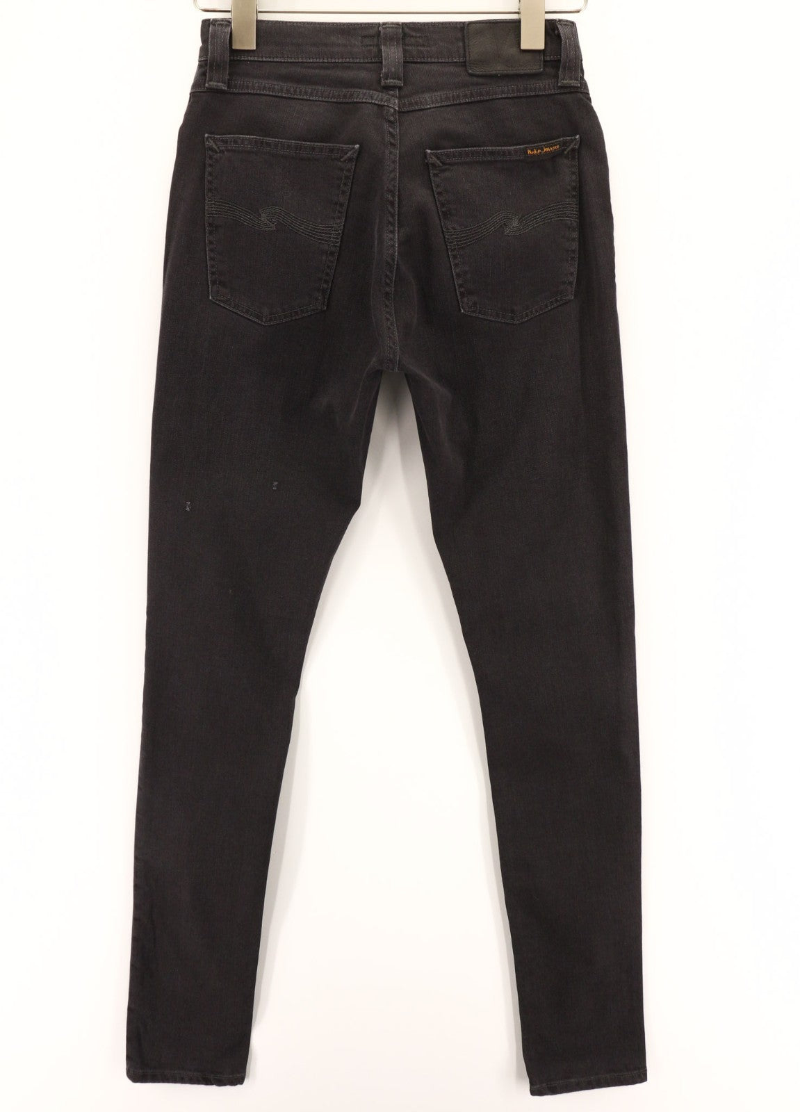 NUDIE JEANS Pipe Led Men's Jeans W28/L34 Monolith Skinny Fit Stretch Zip Dark