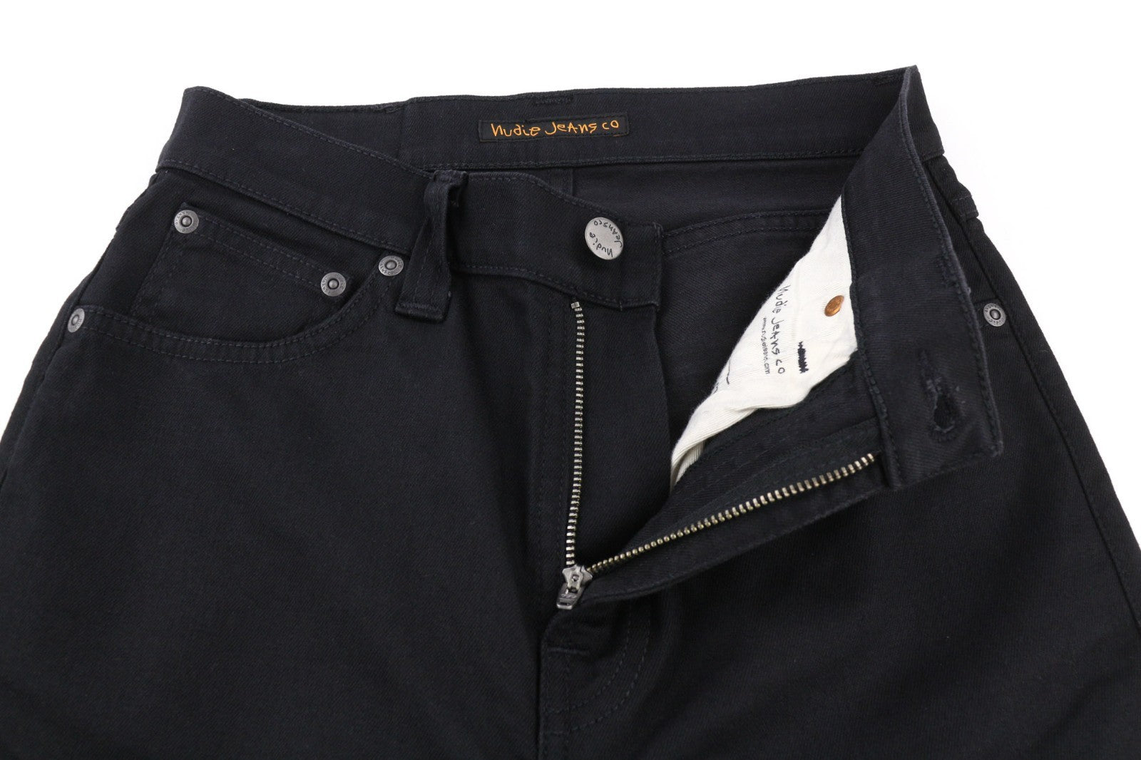 NUDIE JEANS Pipe Led Clean Slate Men's Jeans W28/L32 Zip Organic Cotton Slim