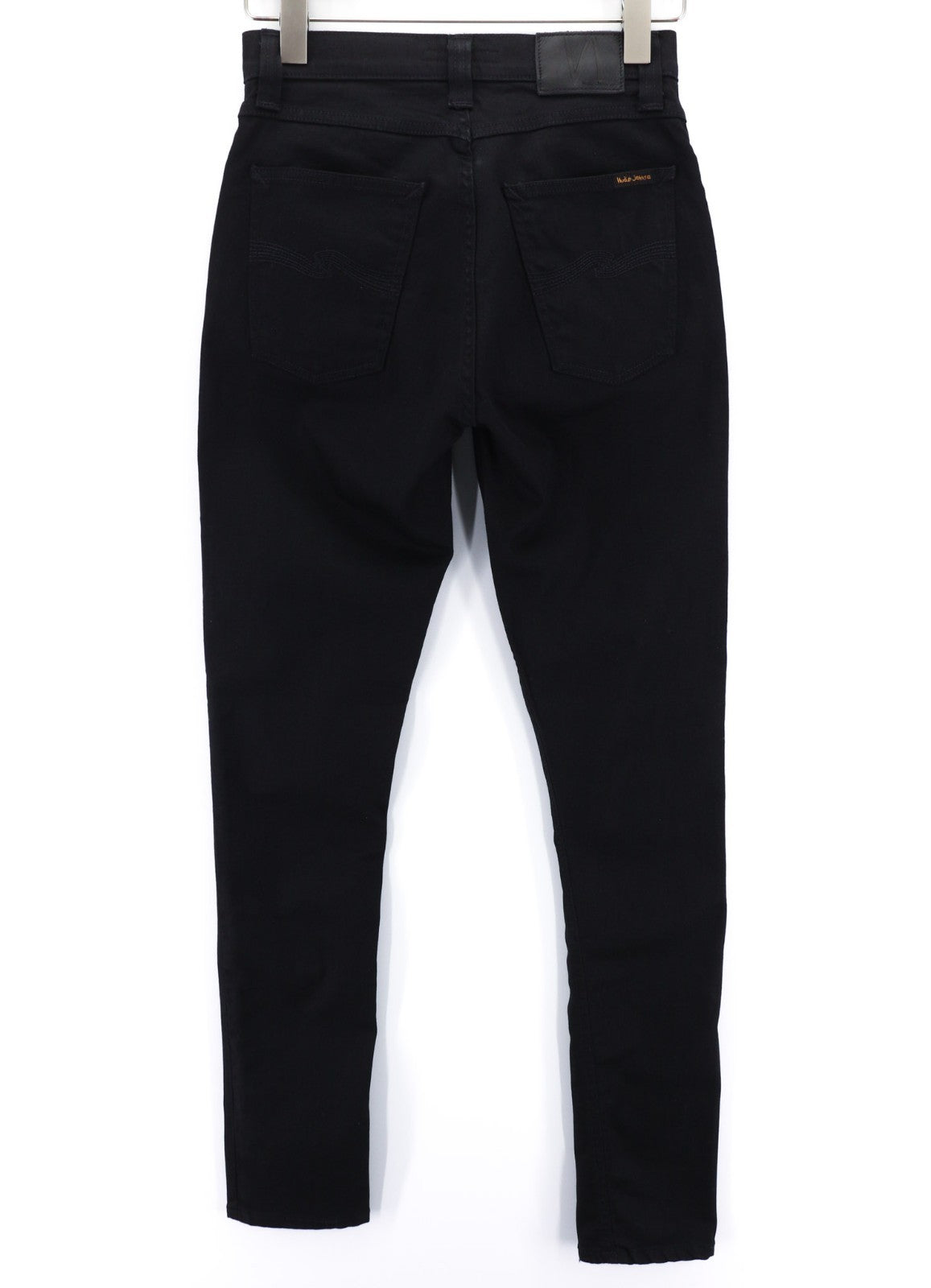 NUDIE JEANS Pipe Led Clean Slate Men's Jeans W28/L32 Slim Zip Fly Black Denim