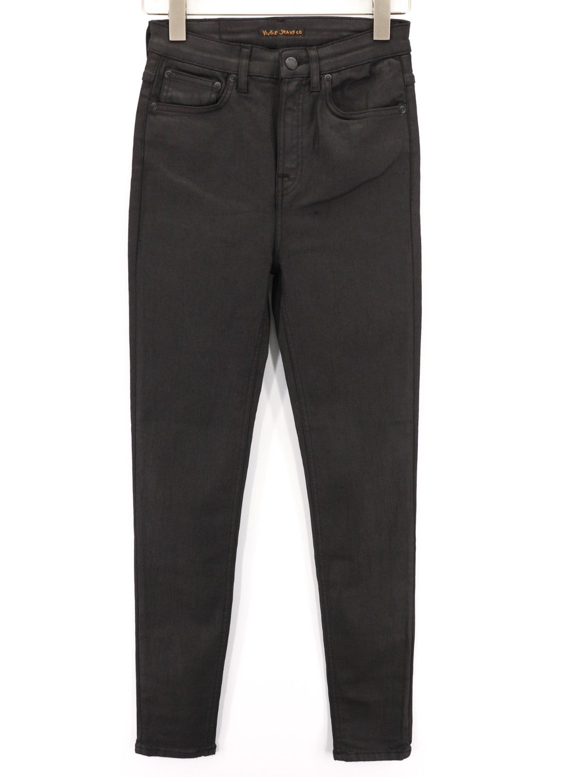 NUDIE JEANS Hightop Tilde Painted Black Men's Jeans W28/L32 Skinny Fit Denim