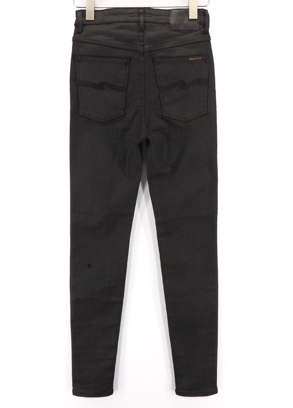 NUDIE JEANS Hightop Tilde Painted Black Men's Jeans W28/L32 Skinny Fit Denim