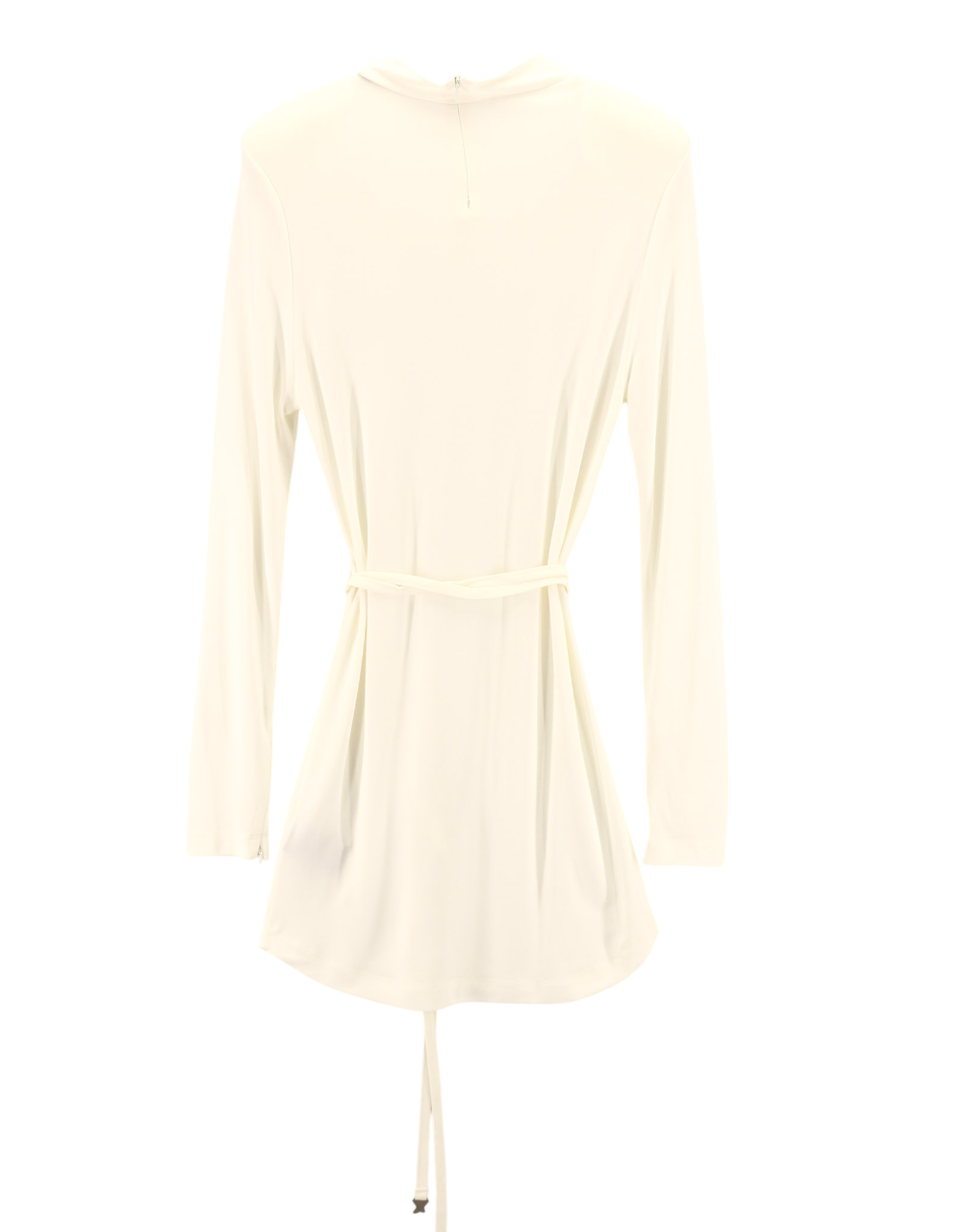RICHMOND Women's Dress S White Long Sleeve Mock Neck Logo Mini