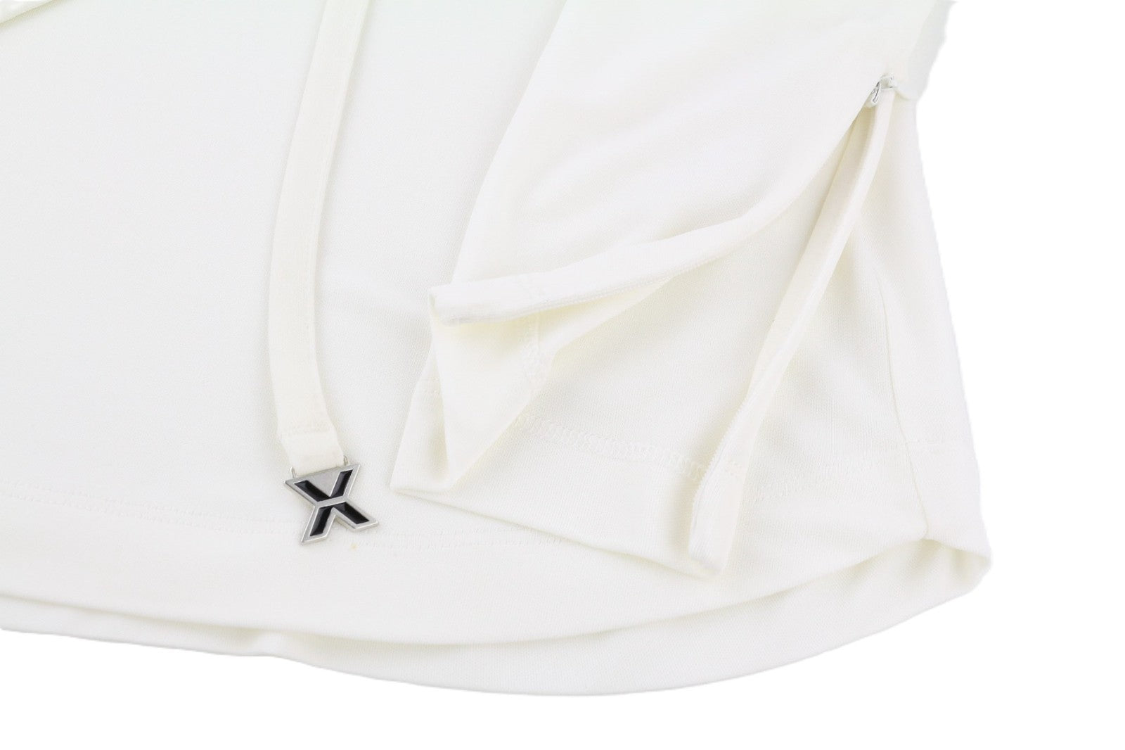 RICHMOND Women's Dress S White Long Sleeve Mock Neck Logo Mini