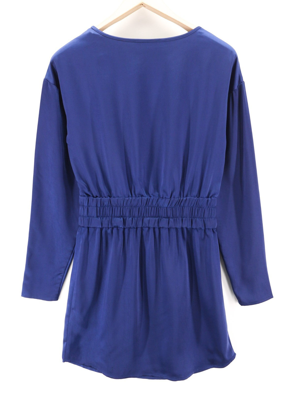 JOHN RICHMOND Women's Dress ~S Blue Elastic Waist Long Sleeve Mini