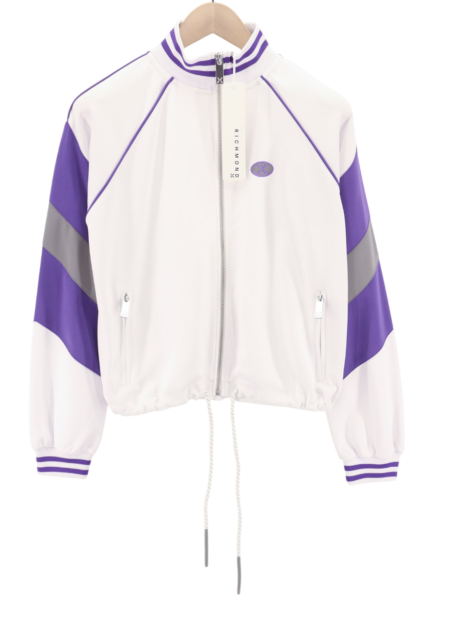 JOHN RICHMOND Women's Set S Violet Zip Sweatshirt & Knee Skirt