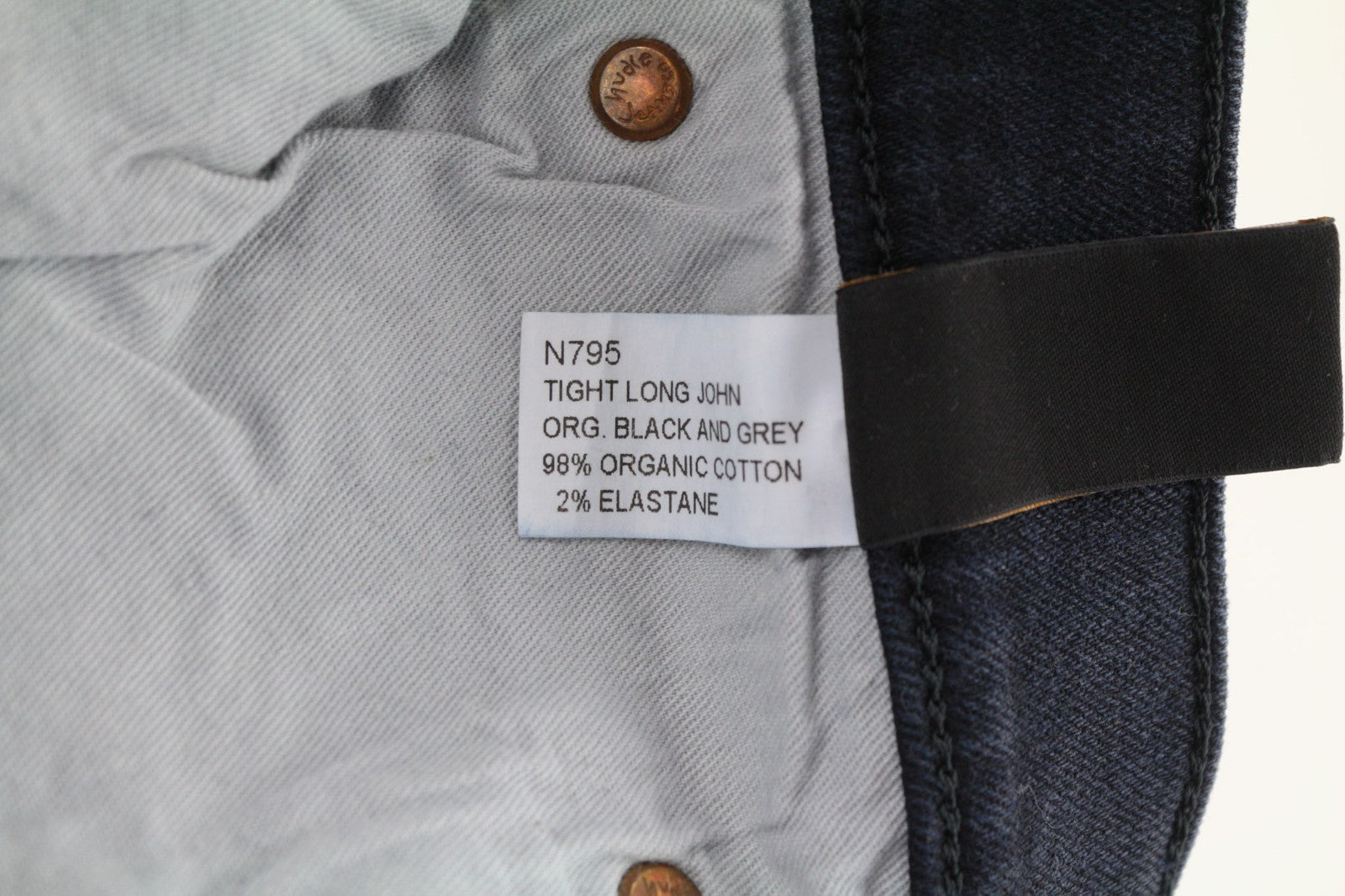 NUDIE JEANS Tight Long John Men's Jeans W30/L32 Slim Stretch Dark Blue