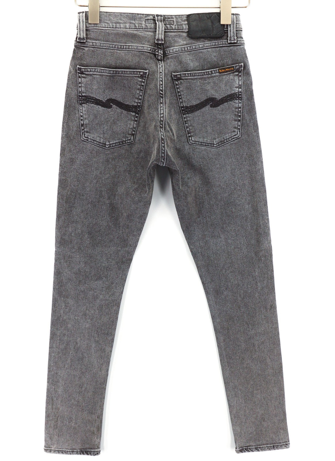 NUDIE JEANS Pipe Led Women's Jeans W27/L30 Skinny Stretch Grey Marble