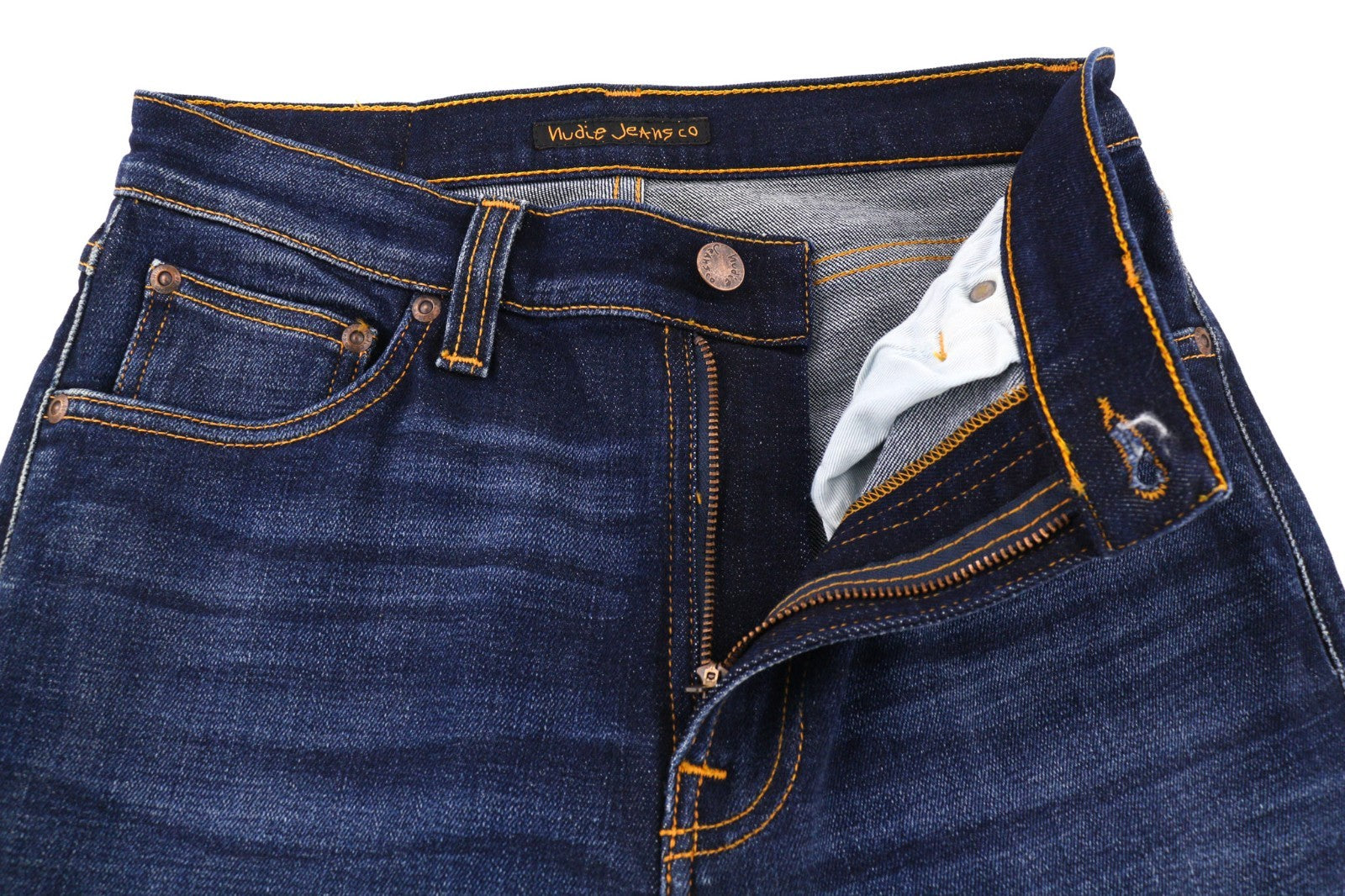 NUDIE JEANS Pipe Led Men's Jeans W29/L30 Skinny Stretch Blue Washed