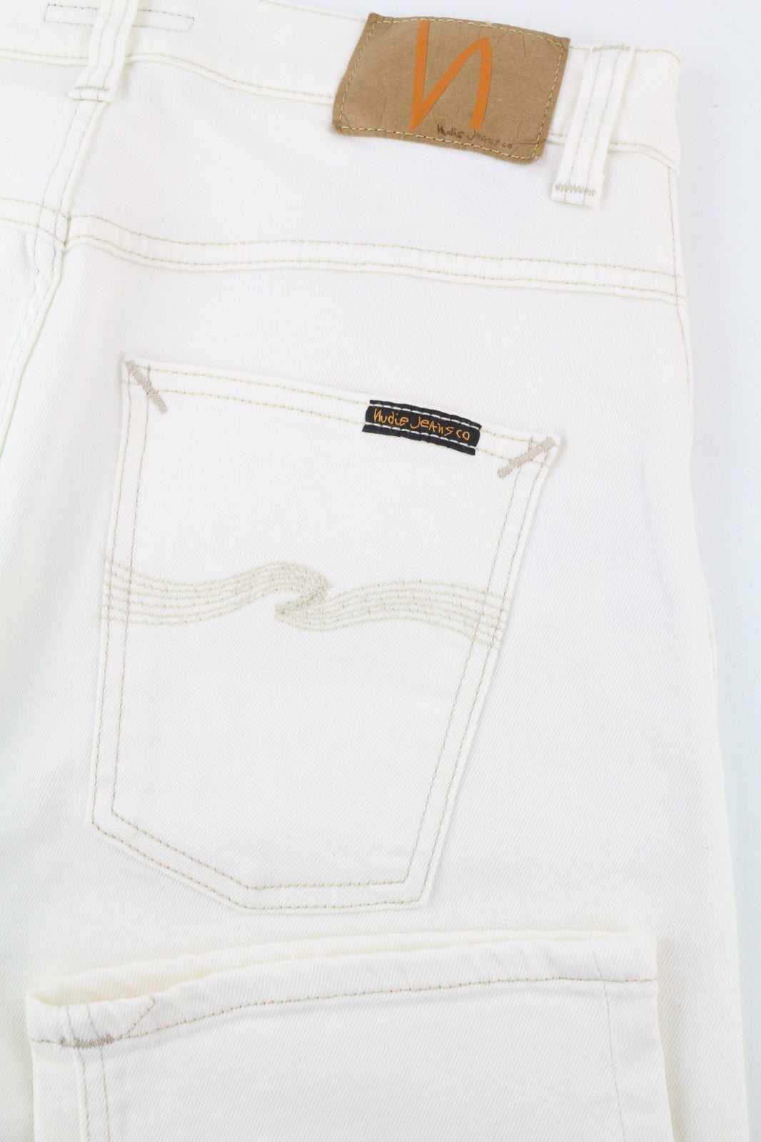 NUDIE JEANS Sleepy Sixten Men's Jeans W28/L30 Relaxed Stretch Ecru