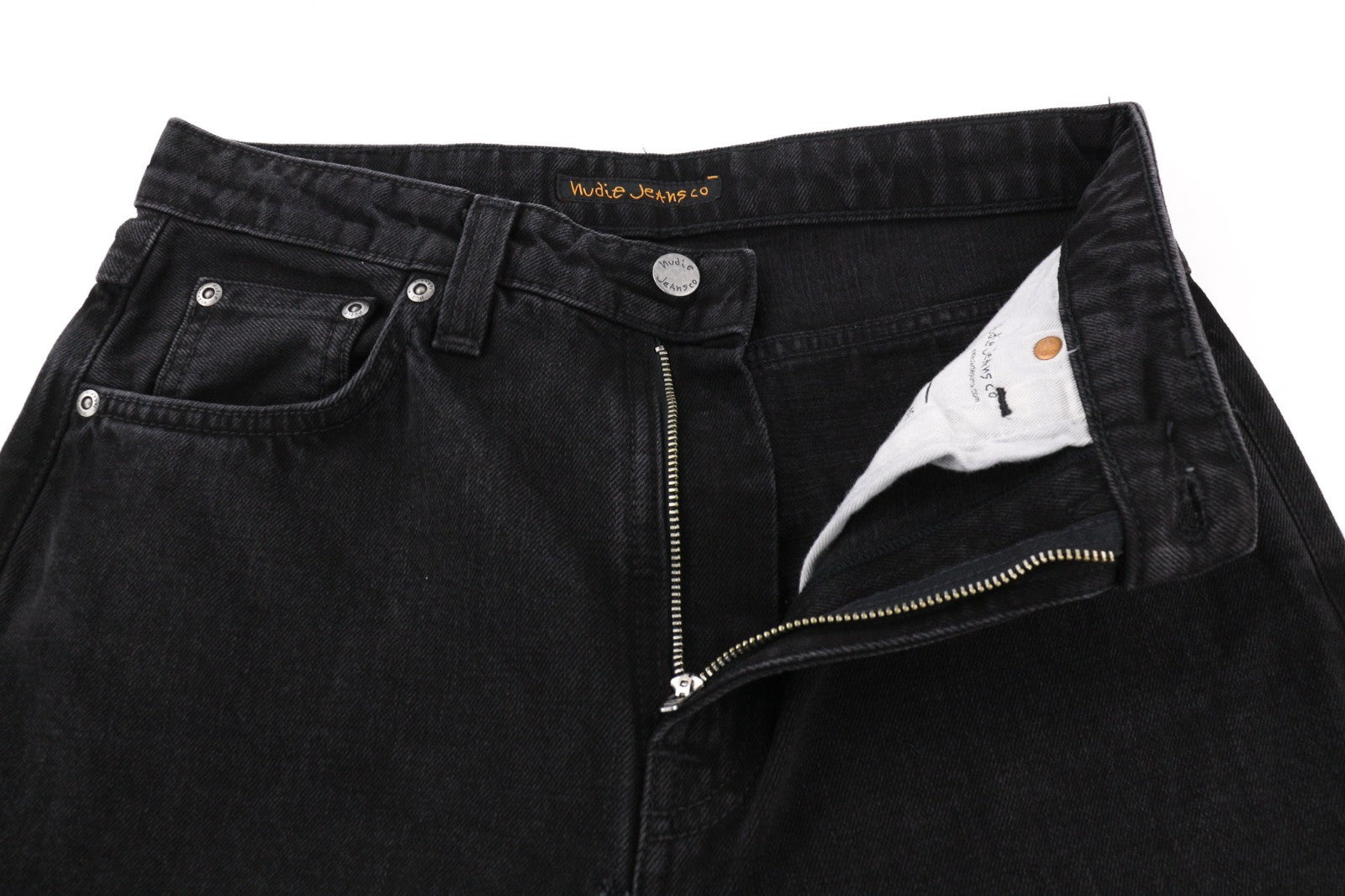 NUDIE JEANS Breezy Brit moteriški džinsai W29/L30 Regular Taper Black 