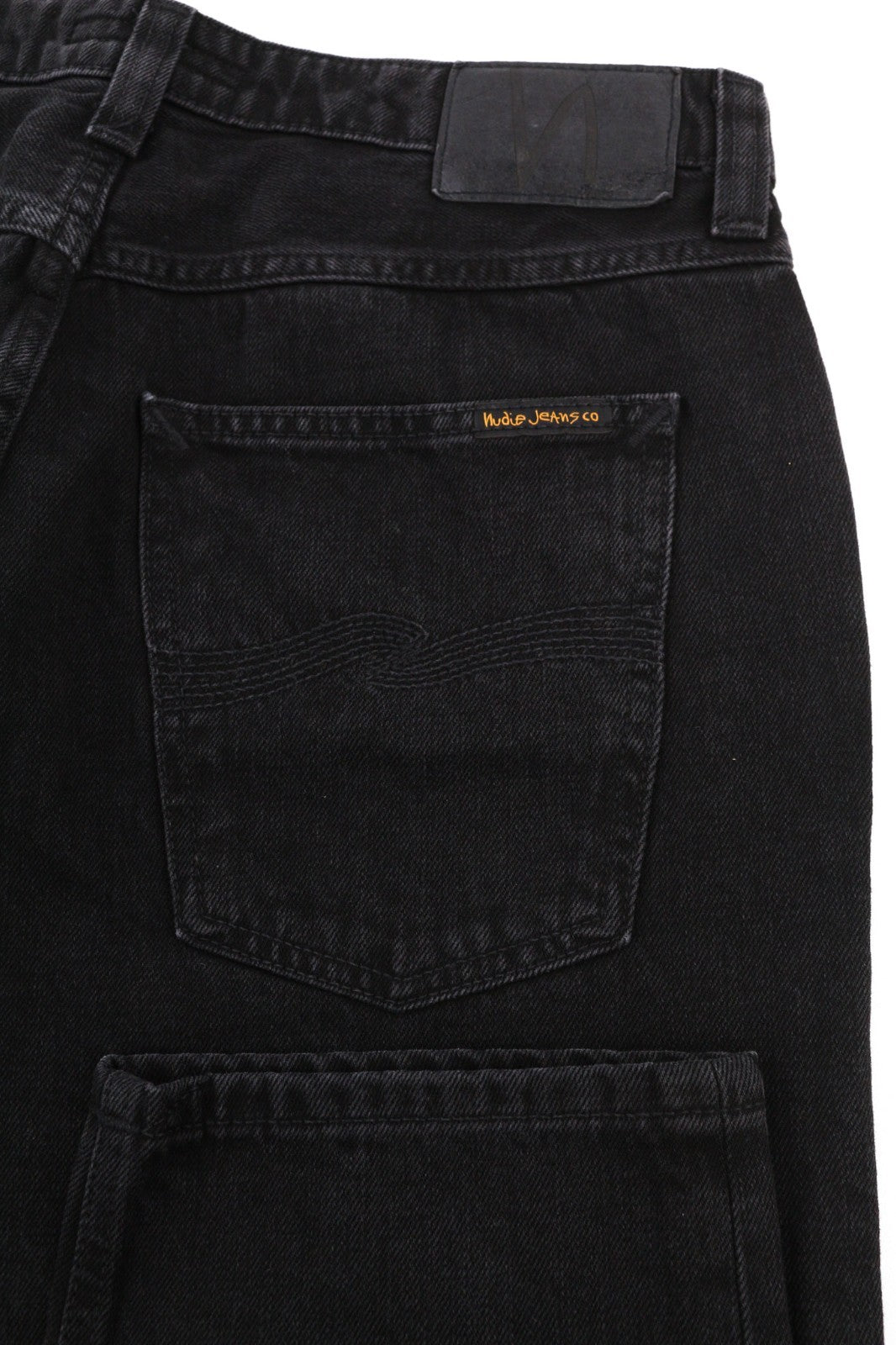 NUDIE JEANS Breezy Brit moteriški džinsai W31/L28 aukštu liemeniu siaurėjantys juodi 