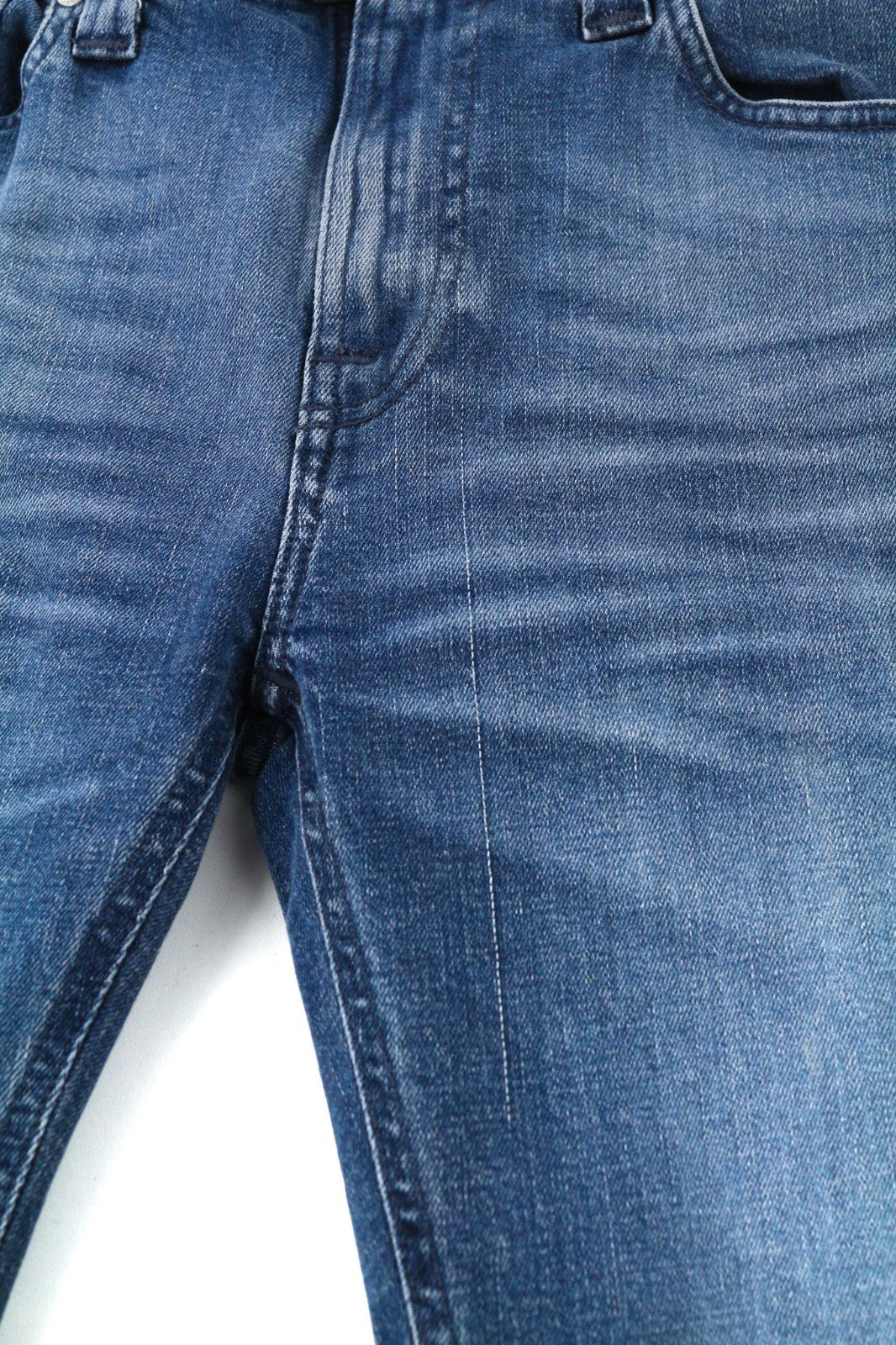 NUDIE JEANS Vyriški „High Kai“ džinsai W29/L30 Slim Stretch mėlyni, skalbti 