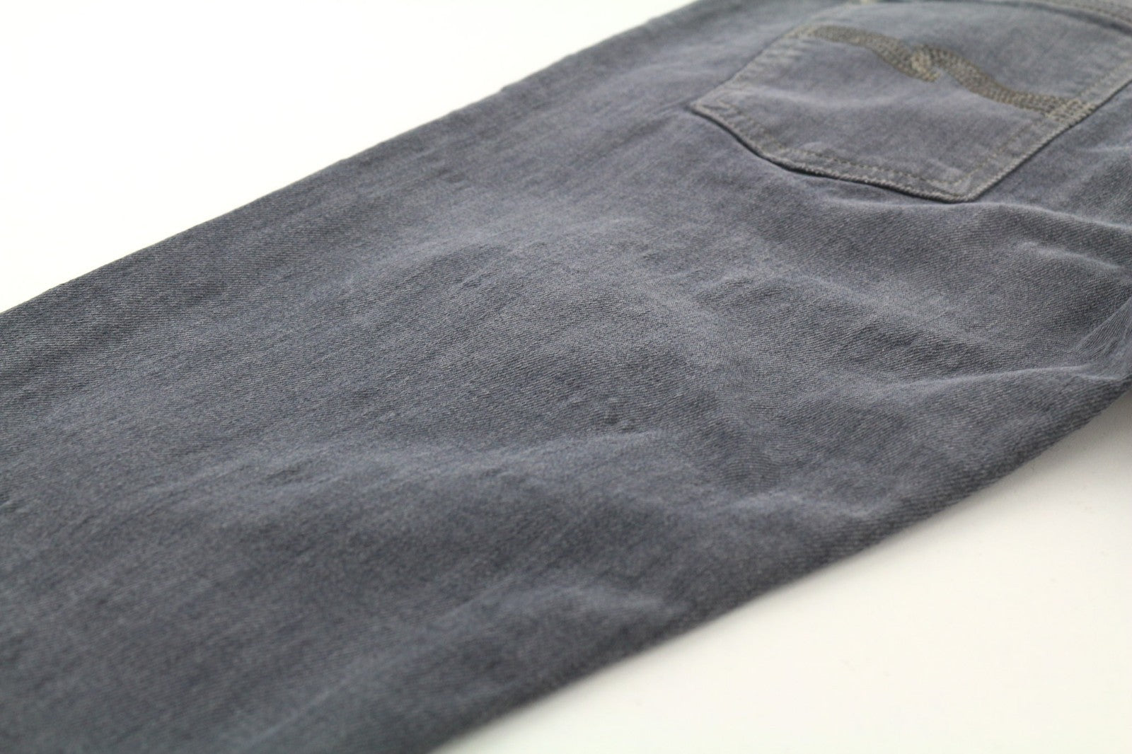 NUDIE JEANS Tight Long John Men's W30/L34 Charcoal Slim Organic Zip Denim