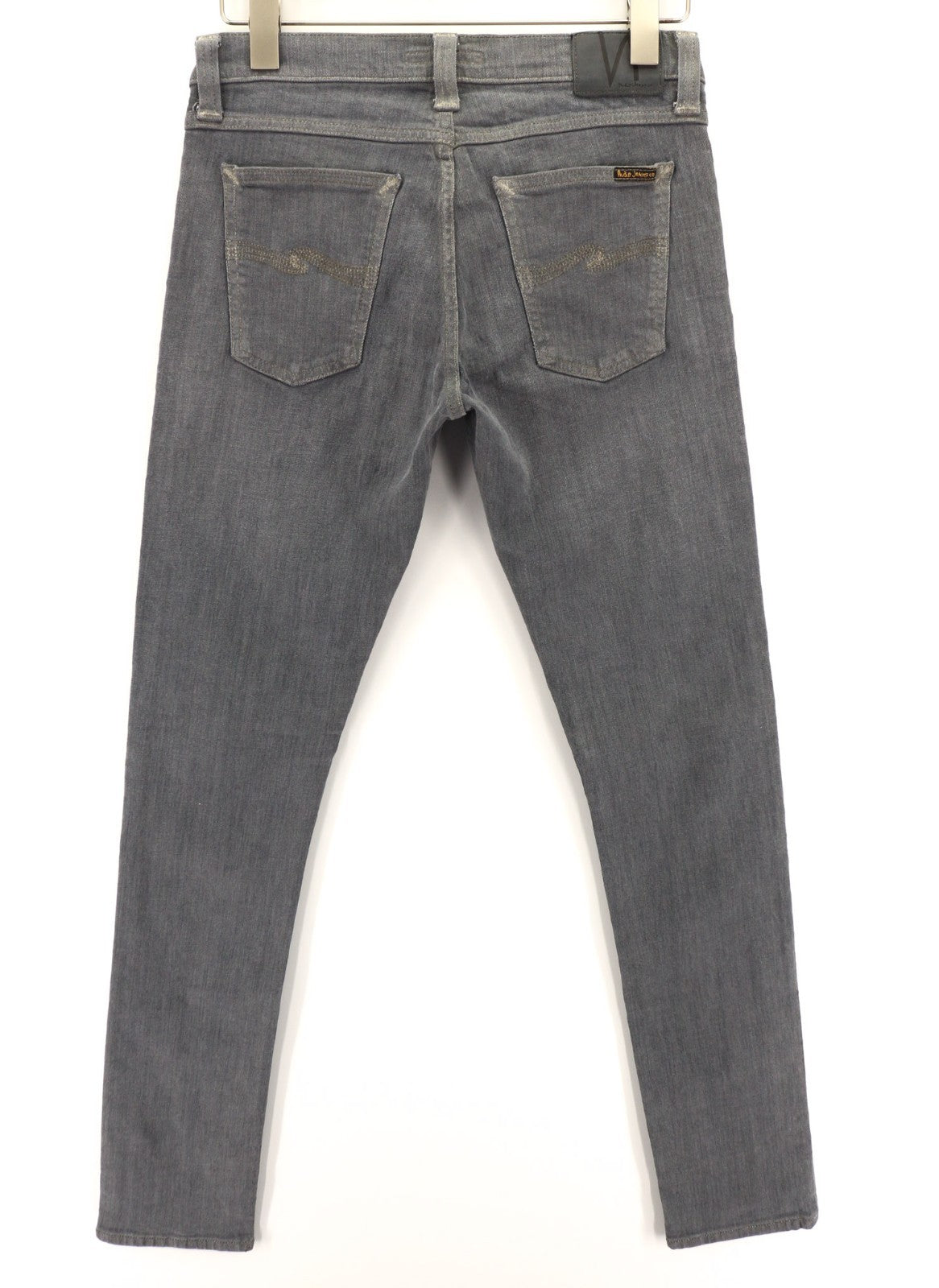 NUDIE JEANS Tight Long John Men's W30/L34 Charcoal Slim Organic Zip Denim