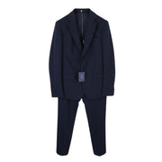 GANT Jersey Men Suit EU48 / EU50 Evening Blue Slim Single-Breasted Notch 2in1