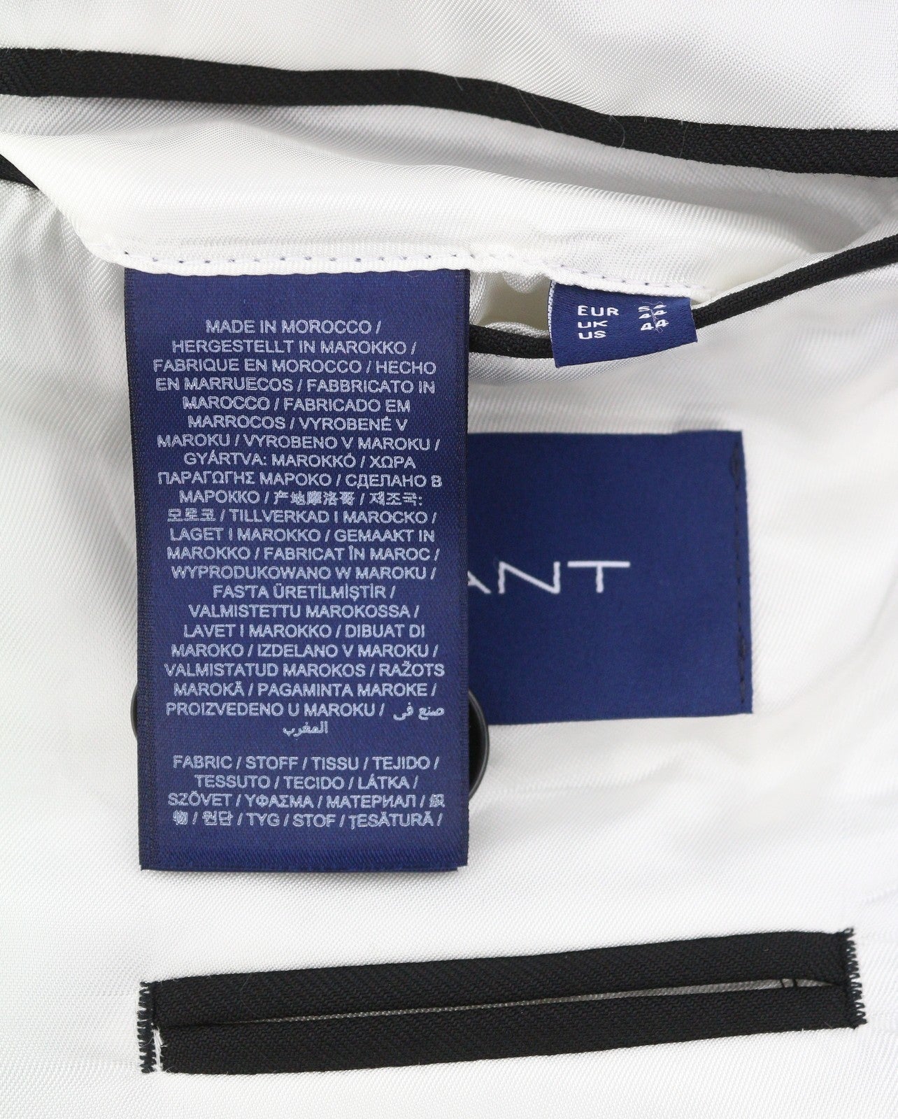 GANT DB vasarinis vyriškas kostiumas EU54 juodas vilnonis dvieilis smailus atvartas, 2 dalių 