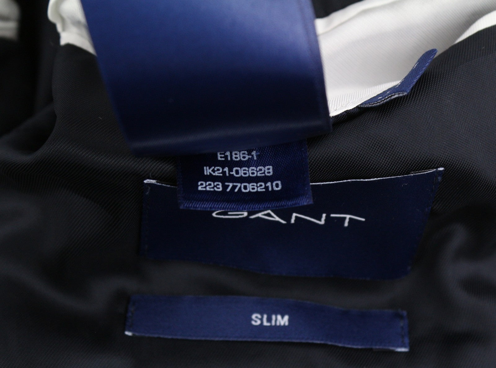 GANT Club vyriškas švarkas, EU48, vakaro mėlynumo, vilnos mišinio, vienaeilis, su įpjova, RRP400 