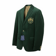 GANT Velvet Club Men Blazer EU54 Tartan Green Notch Lapel Single-Breasted RRP499