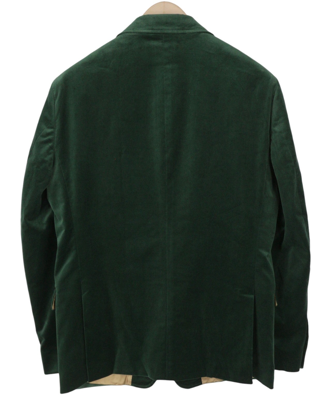 GANT Velvet Club Men Blazer EU54 Tartan Green Notch Lapel Single-Breasted RRP499