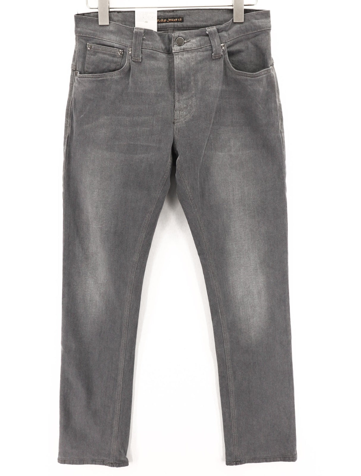 NUDIE JEANS Thin Finn Men's Jeans W31/L32 Slim Fit Grey Wash Cotton Blend