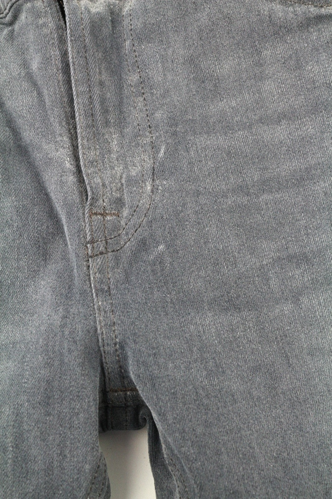 NUDIE JEANS Thin Finn vyriški džinsai W32/L32 Slim pilki medvilniniai džinsai su 5 kišenėmis 