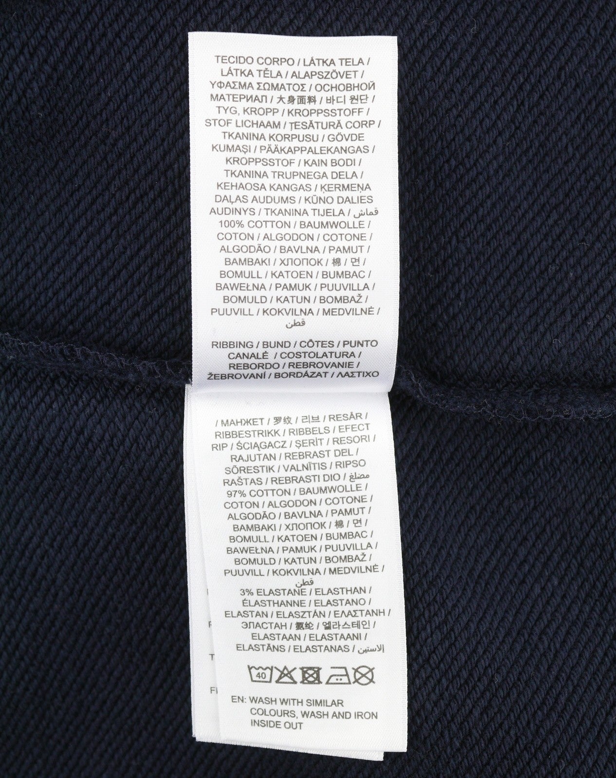 GANT Collegiate Sweat Men Hoodie L Evening Blue Cotton Kangaroo Pocket Pullover