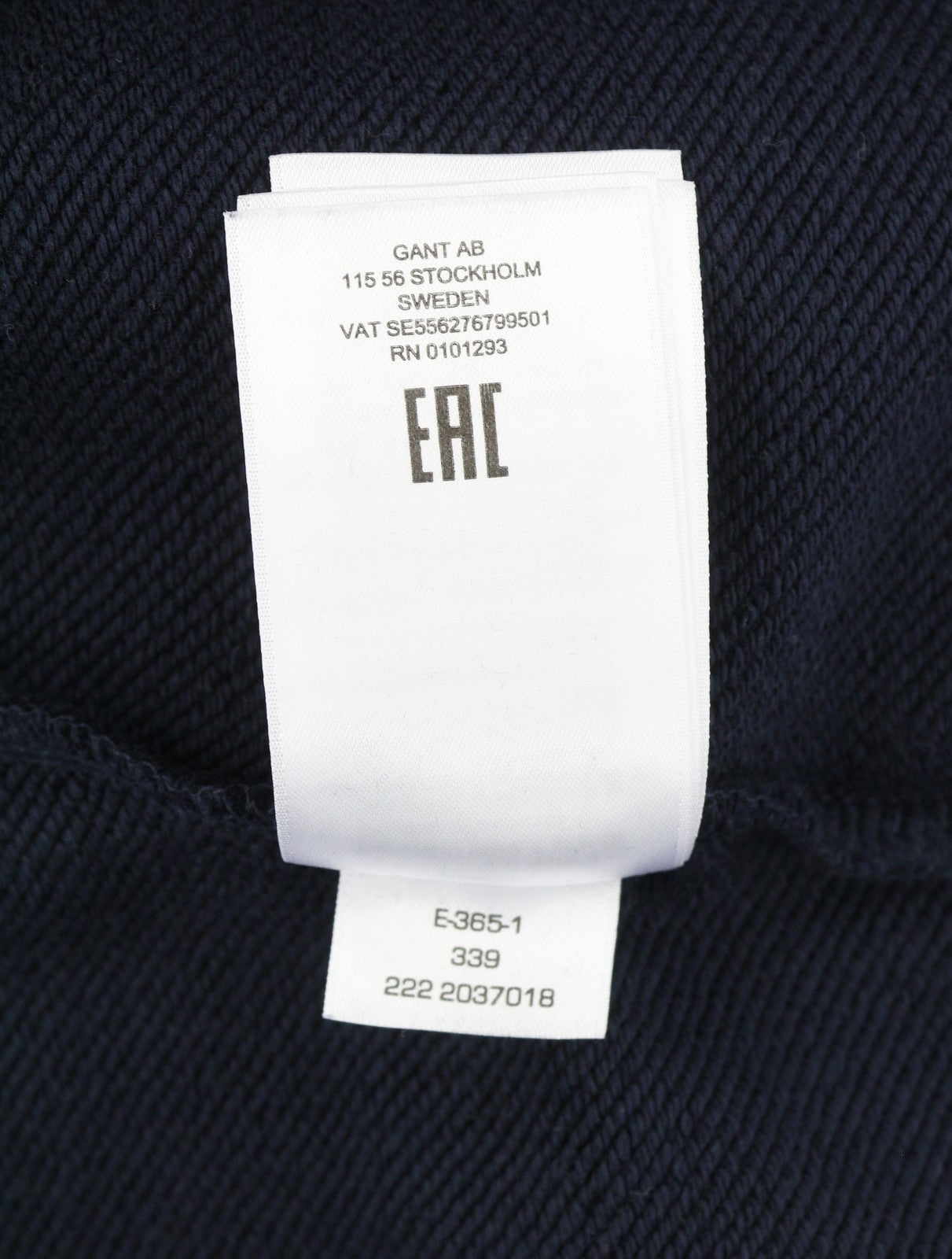 GANT Collegiate Sweat Men Hoodie L Evening Blue Cotton Kangaroo Pocket Pullover