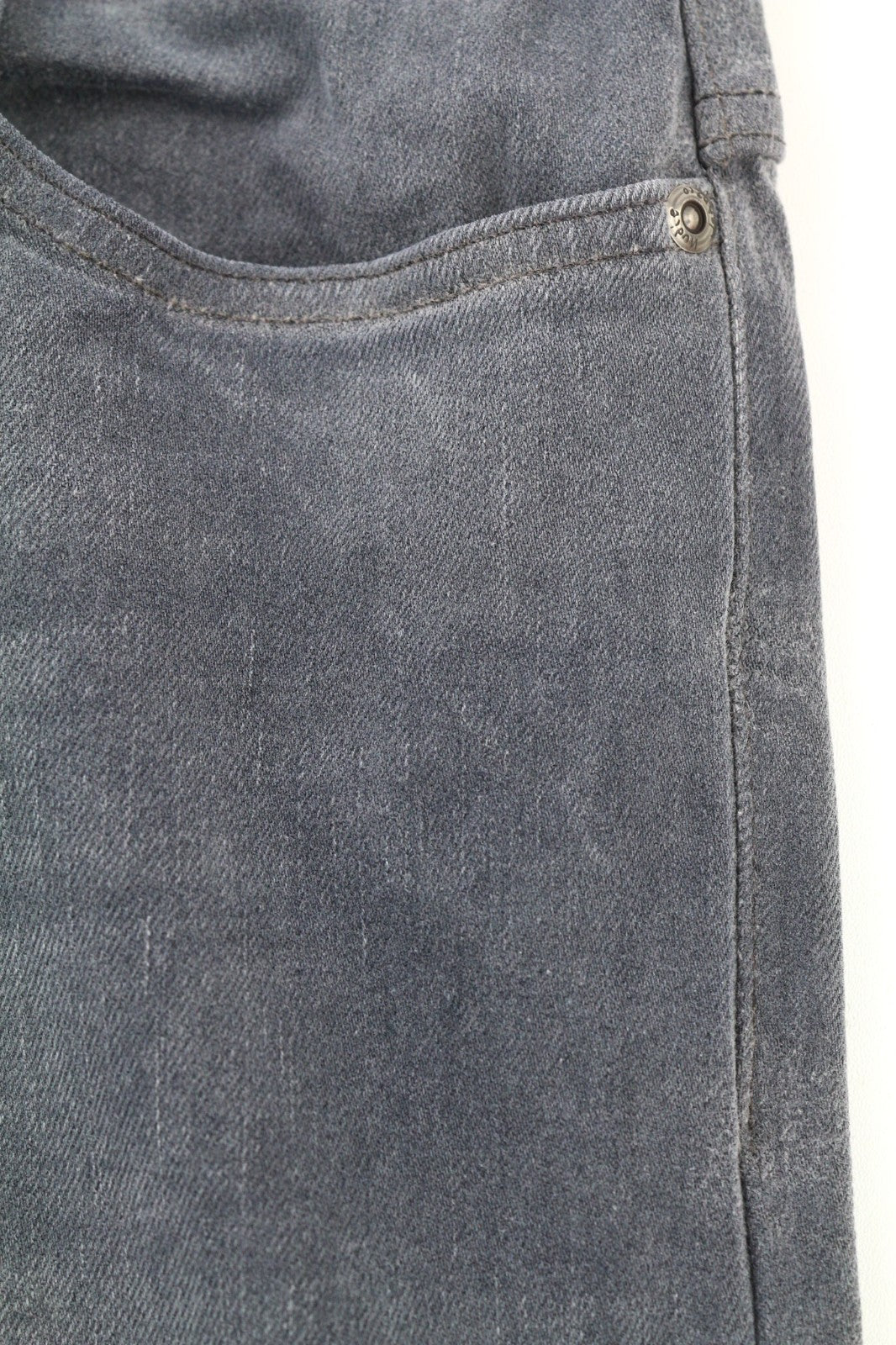 NUDIE JEANS Thin Finn Men's Jeans W32/L32 Slim Zipped Grey Washed Cotton